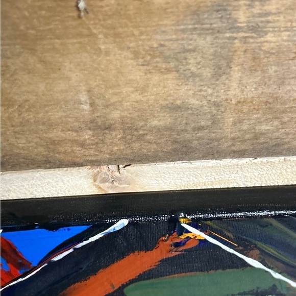 Original Acrylic Painting 2 Canvases Titled Eclectic Motion Colorful Wall Art - Picture 10 of 11